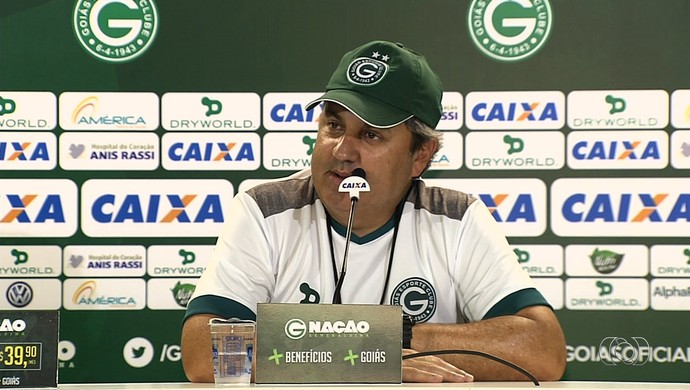 Gilson Kleina, técnico do Goiás (Foto: Reprodução/TV Anhanguera)