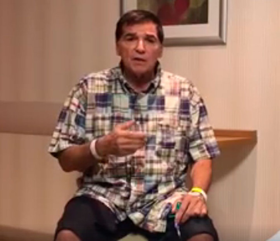 Jerry Adriani em Hospital (Foto: Reprodução/ Facebook)