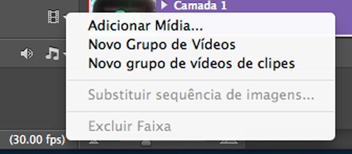 Opções de edição de vídeo na Linha do tempo (Foto: Reprodução/André Sugai)