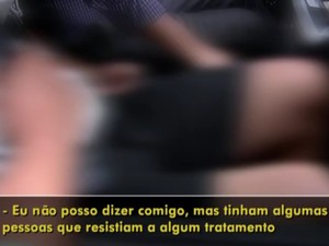 Internos confessaram que sofriam agressões físicas (Foto: Reprodução / TV TEM) Internos confessaram que sofriam agressões físicas (Foto: Reprodução / TV TEM)