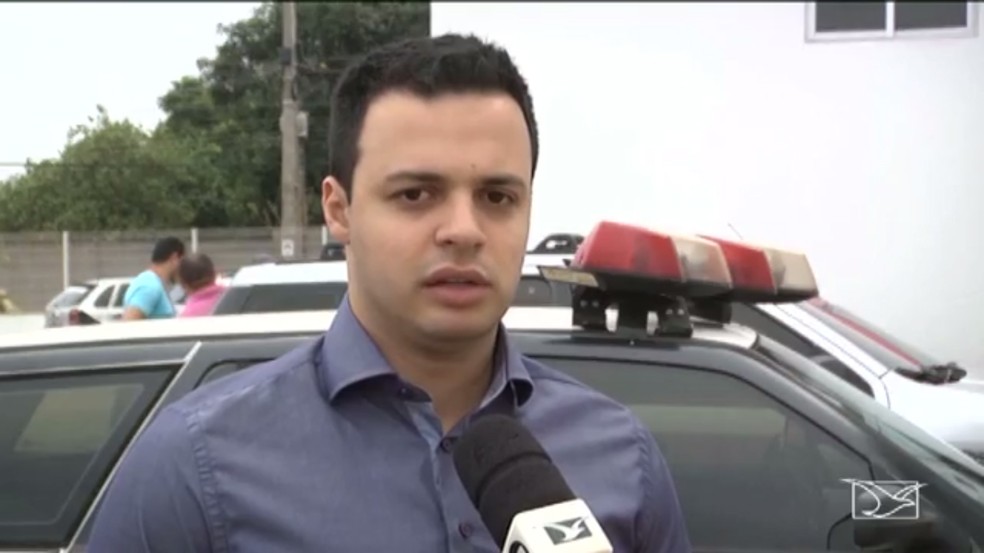 Delegado Thiago Philipini foi preso por suspeita de corrupção, no Maranhão (Foto: Reprodução/TV Mirante)