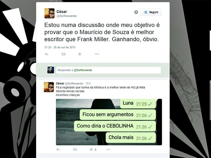 Fã faz homenagem a Mauricio de Sousa no dia em que o cartunista completa 80 anos