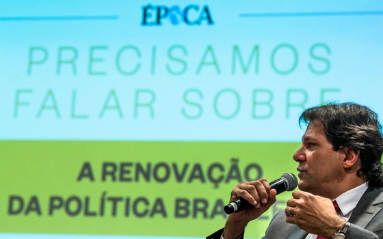 Fernando Haddad no debate promovido por ÉPOCA (Foto: João Castelano - Época)