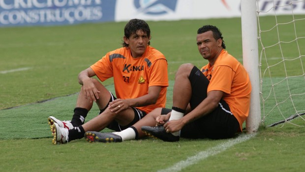 Kléber e Zé Carlos, Criciúma (Foto: Fernando Ribeiro, Divulgação / Criciúma EC)