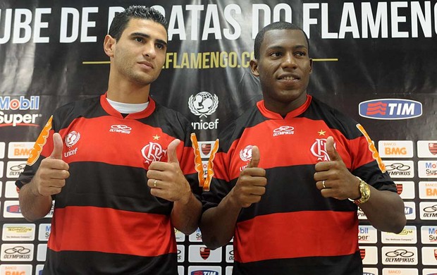 Jorge Luiz e Amaral (Foto: Alexandre Vidal - Fla Imagem)