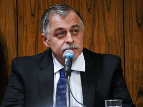 O ex-diretor Paulo Roberto Costa durante sessão da CPI mista da Petrobras (Foto: Geraldo Magela / Agência Senado)