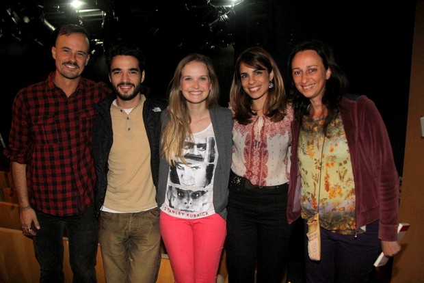Paulo Vilhena, Caio Blat, Fernanda Rodrigues e Paula Braun (Foto: Daniel Delmiro/Ag News)