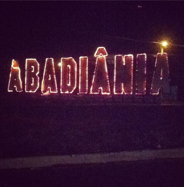 Letreiro da cidade (Foto: Instagram/ Reprodução) Letreiro da cidade (Foto: Instagram/ Reprodução)