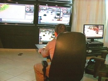Monitoramento é feito pela PM (Foto: Reprodução/RBS TV)