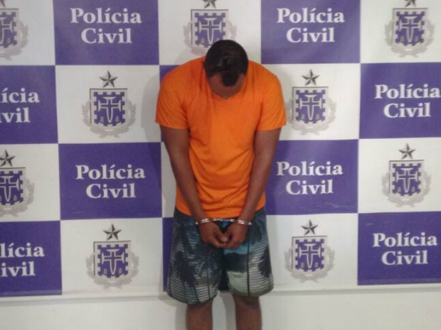 Suspeito de matar PM disse à polícia que o confundiu com bandido (Foto: Alan Tiago Alves/G1 Bahia)