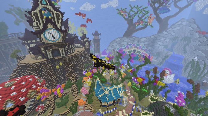 No modo Creative suas única limitações são imaginação e paciência (Foto: Reprodução/Planet Minecraft)