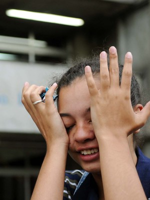 'Eu fiz o impossível: esqueci de marcar o cartão', diz estudante (Alexandre Durão/ G1) 'Eu fiz o impossível: esqueci de marcar o cartão', diz estudante (Alexandre Durão/ G1)