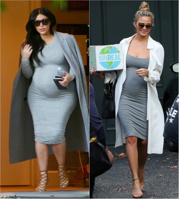Kim Kardashian e Chrissy Teigen (Foto: Getty Images)