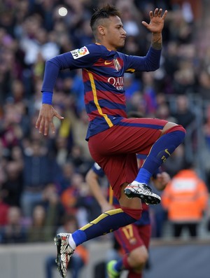 Neymar gol Barcelona x Getafe (Foto: AFP)