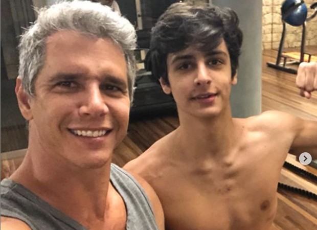 Márcio Garcia e o filho, Pedro (Foto: Reprodução Instagram)