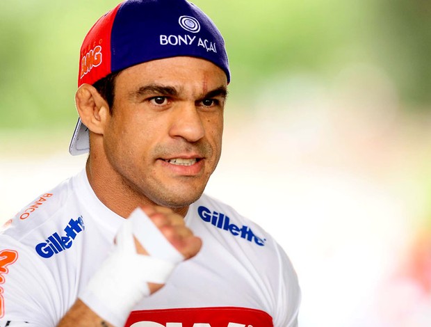 Vitor Belfort no treino do UFC em São Paulo (Foto: Marcos Ribolli / Globoesporte.com)