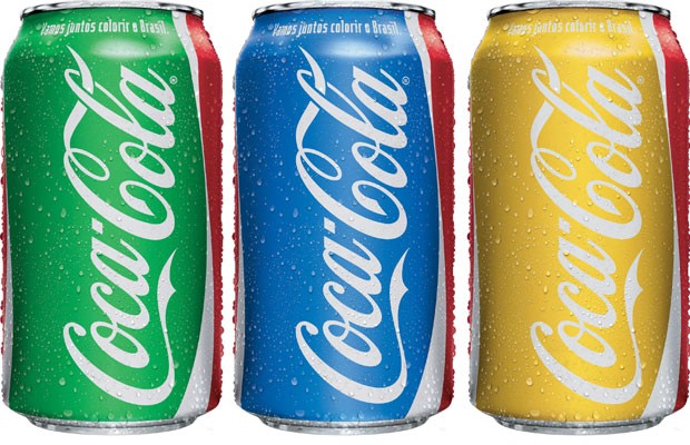 Coca-Cola se veste de verde, amarelo e azul  para a Copa das Confederações (Foto: Divulgação)