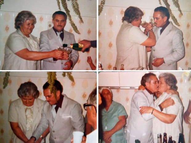 Pedro e Alzira comemoraram 59 anos de casados nesta quarta-feira (Foto: Arquivo pessoal) Pedro e Alzira comemoraram 59 anos de casados nesta quarta-feira (Foto: Arquivo pessoal)
