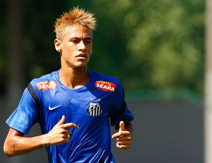 Neymar no treino do Santos (Foto: Ivan Storti / Site Oficial do Santos)