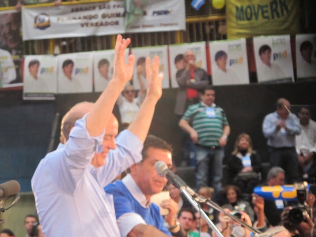 José Serra é oficializado como candidato do PSDB à Prefeitura de São Paulo (Foto: Roney Domingos/G1)