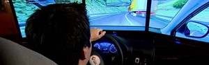 Simulador mostra situações de risco ao volante (Reprodução/TV Globo)