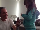 Roberto Justus e a filha Rafaella brincam juntos: 'Amor da minha vida'