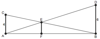 Semelhança de triângulos com bases paralelas Enem-prova-2013-179