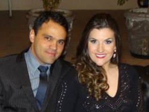 Gabrielli e Fladmy namoram há dois anos (Foto: Arquivo pessoal/ Gabrielli Dala Vechia)