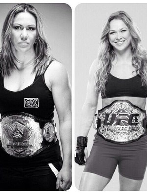 montagem Cris Cyborg e Ronda Rousey (Foto: Reprodução/Twitter)