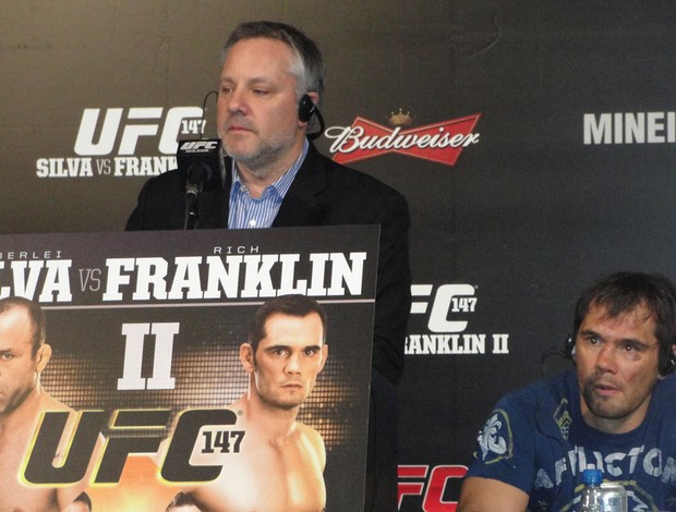 Marshal Zelaznik Rich Franklin mma ufc 147 (Foto: Marcelo Russio / GLOBOESPORTE.COM)