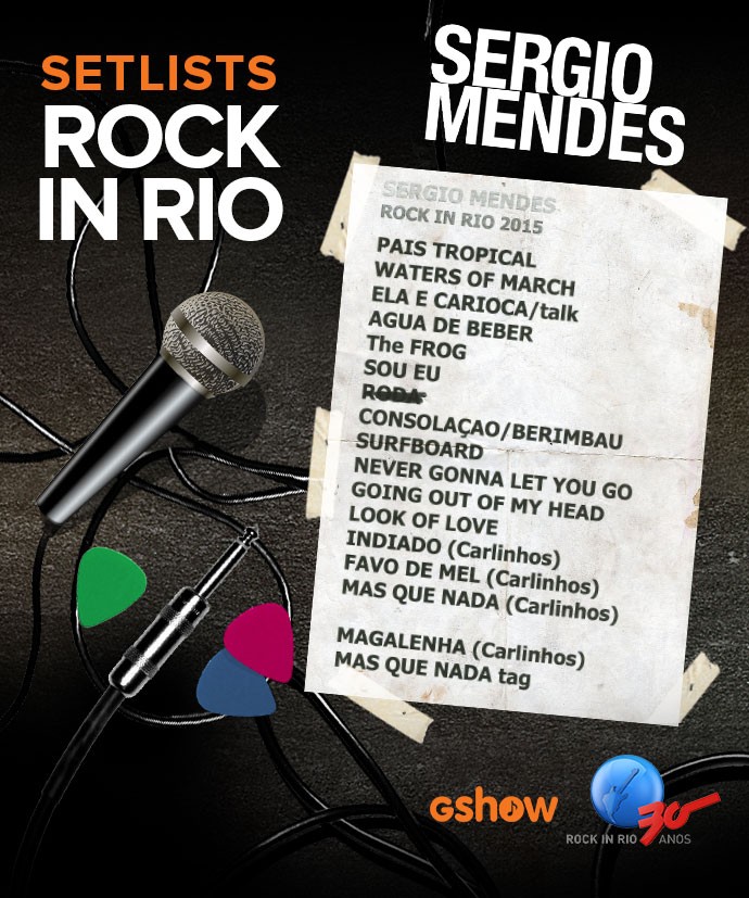 Setlist Carlinhos Brown Sergio Mendes (Foto: gshow)