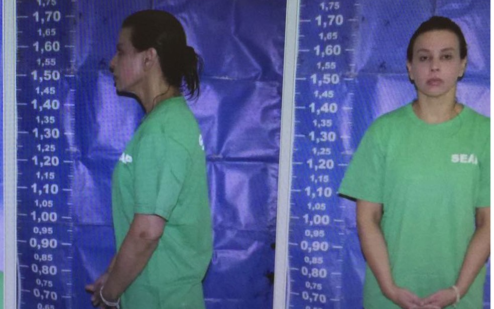 Adriana Ancelmo, mulher do ex-governador do Rio Sérgio Cabral, com trajes de interna do sistema penitenciário (Foto: Reprodução Whatsapp)