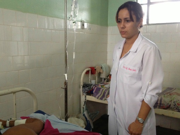 Enfermeira Ana Carla registrou boletim de ocorrências (Foto: Leile Ribeiro/G1)