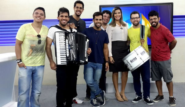 Os Gonzagas visitam a TV Gazeta  (Foto: Divulgação/ Gshow)