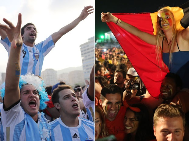 Torcedores de Argentina e Bélgica são esperados neste sábado em Brasília (Foto: AP)