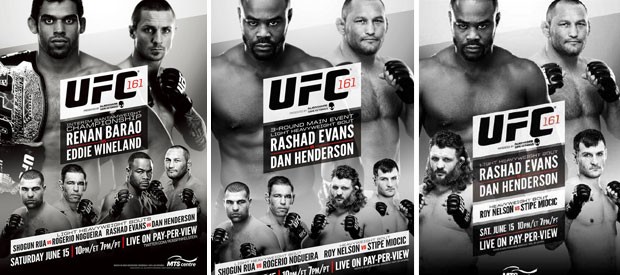 MONTAGEM - pôster cartaz UFC 161 (Foto: Divulgação)