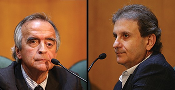 Nestor Cerveró e Alberto Youssef (Foto: Geraldo Bubniak / AGB / Ag. O Globo e Geraldo Bubniak/AGB/Folhapress) Nestor Cerveró e Alberto Youssef (Foto: Geraldo Bubniak / AGB / Ag. O Globo e Geraldo Bubniak/AGB/Folhapress)