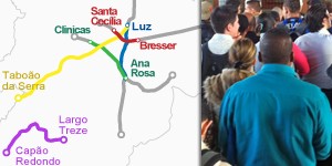 Confira a situação nas linhas do Metrô e na CPTM na paralisação (Editoria de Arte/G1)