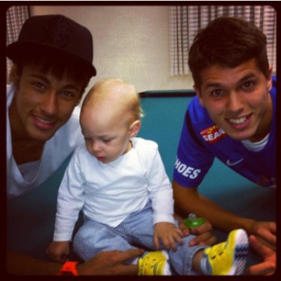 Neymar Pato Rodríguez Davi Lucca (Foto: Reprodução / Twitter)