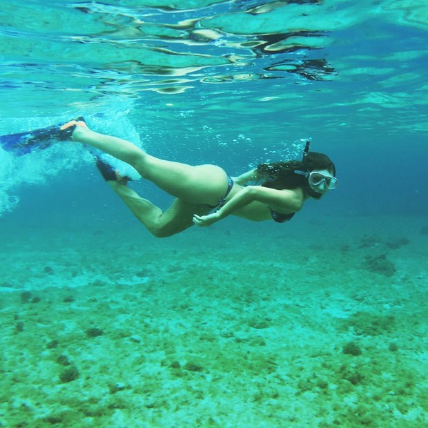 Paolla Oliveira posta foto de mergulho (Foto: Reprodução/ Instagram)