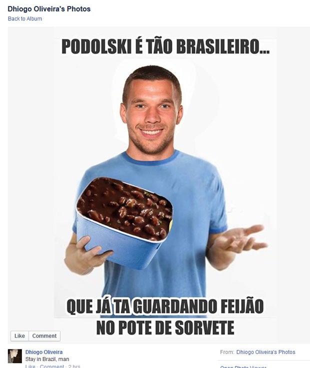 #Poldolskibrasileiro (Foto: Reprodução/Facebook)