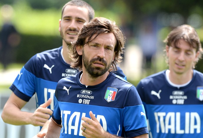 Andrea Pirlo treino Itália (Foto: Getty Images)