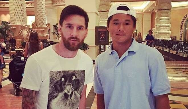 Messi tira férias na Bahamas (Foto: Reprodução / Twitter) Messi tira férias na Bahamas (Foto: Reprodução / Twitter)