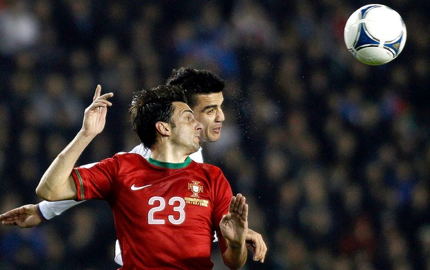 Postiga jogo Portugal  Azerbaijão (Foto: Reuters)