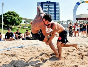 Beach Wrestling Manaus (Foto: Cleiton Viana/Sejel)