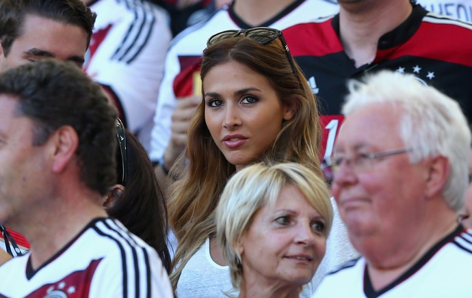 Ann-Kathrin Brommel, namorada Gotze Alemanha x Argentina final, Copa do Mundo (Foto: Getty Images)
