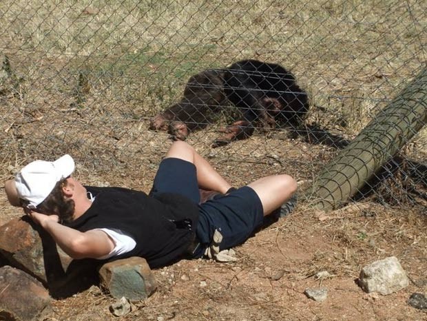 Andrew Oberle está na África do Sul trabalhando como voluntário. (Foto: Reprodução/Facebook)