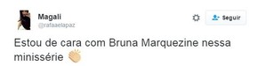 Bruna Marquezine vira assunto na web por Nada Será Como Antes (Foto: Twitter / Reprodução) Bruna Marquezine vira assunto na web por Nada Será Como Antes (Foto: Twitter / Reprodução)