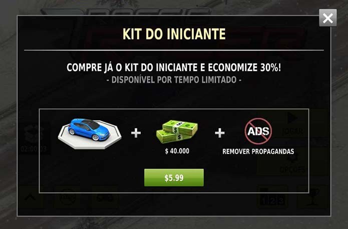 Aproveite descontos para iniciantes no Traffic Racer (Foto: Reprodução/Murilo Molina)
