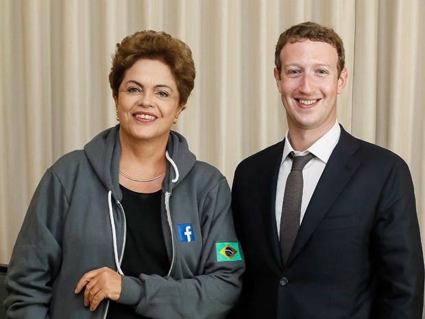 [Notícia] Entidades entregam carta a Dilma com críticas a acordo com Facebook. Dilma_e_zuckerberg